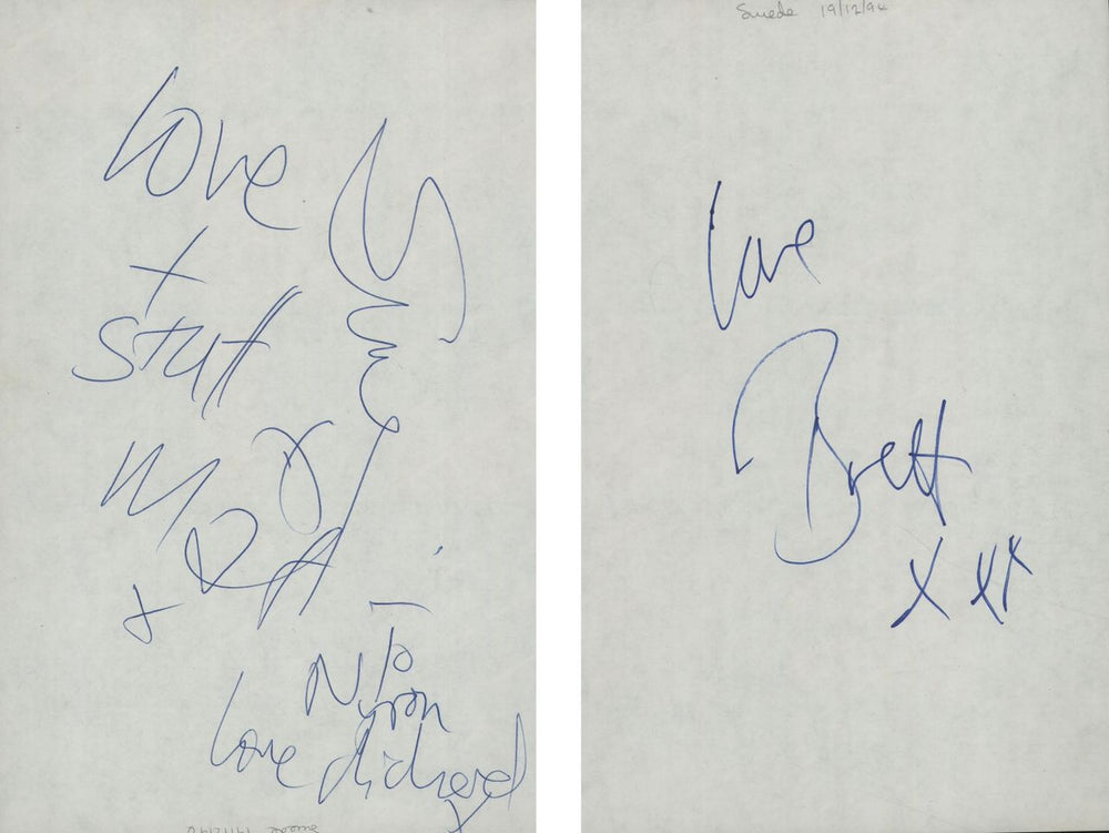 Suede Pages From An Autograph Book UK memorabilia AUTOGRAPHS