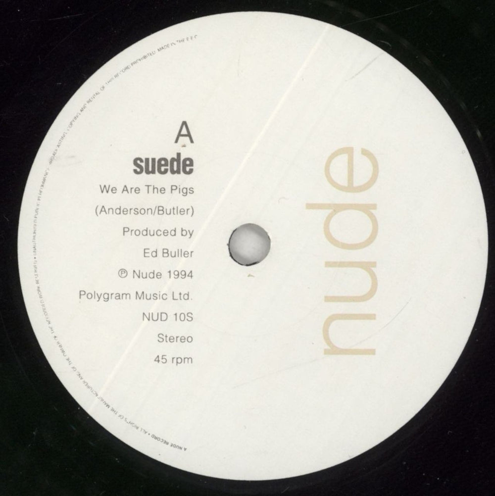 Suede We Are The Pigs - Numbered Sleeve UK 7" vinyl single (7 inch record / 45) SUE07WE71845