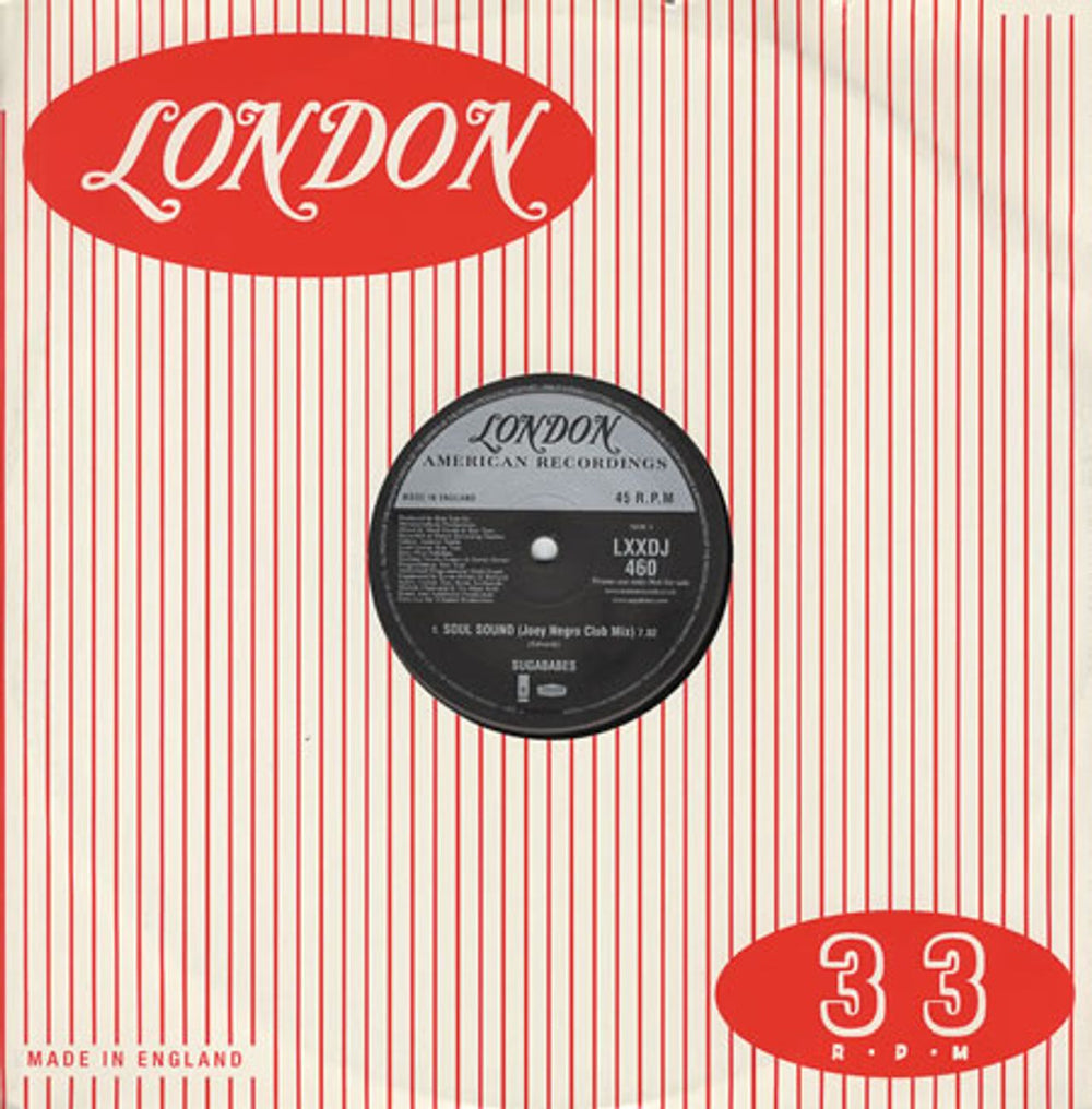 Sugababes Soul Sound UK Promo 12" vinyl single (12 inch record / Maxi-single) LXXDJ460