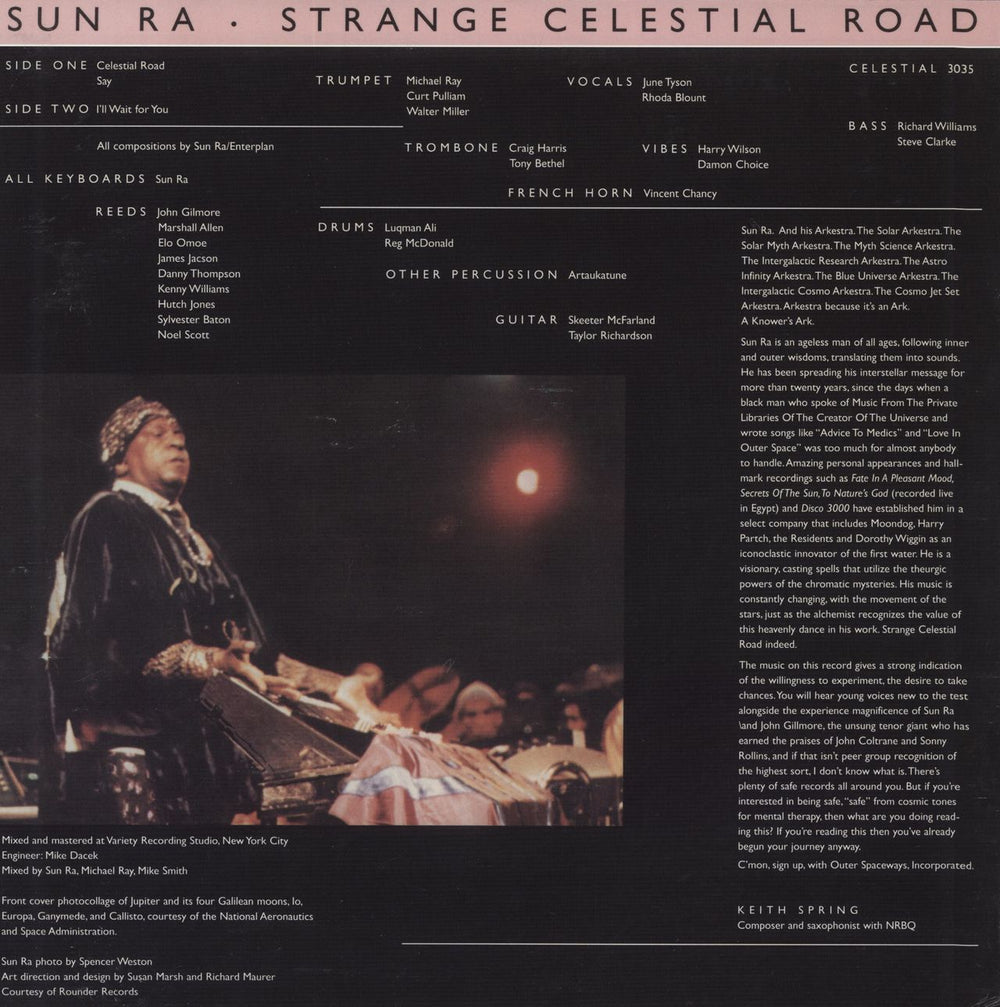 Sun Ra Strange Celestial Road US vinyl LP album (LP record)