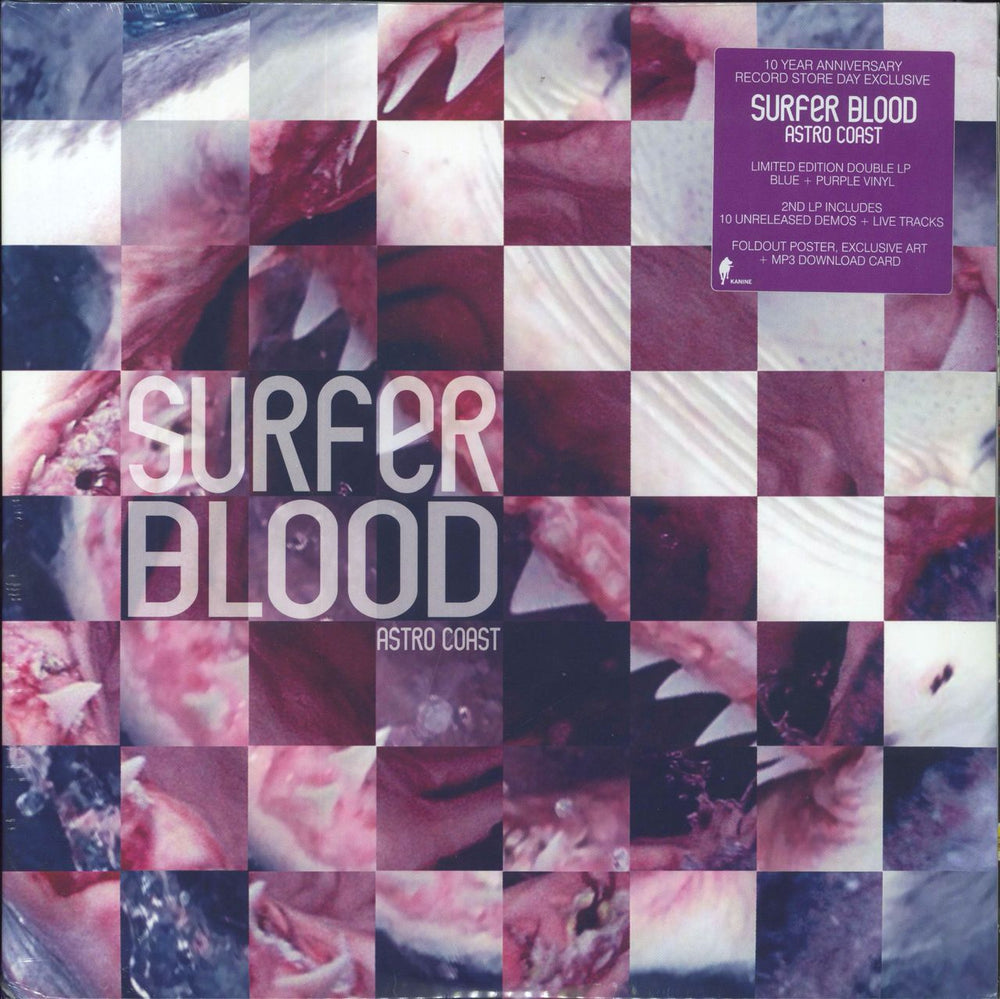 Surfer Blood Astro Coast - RSD20 - Blue & Purple Vinyl - Sealed US 2-LP vinyl record set (Double LP Album) KR240LP-C1