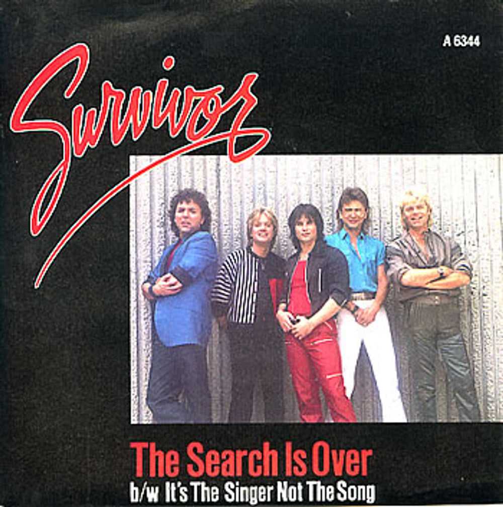 Survivor The Search Is Over UK 7" vinyl single (7 inch record / 45) A6344