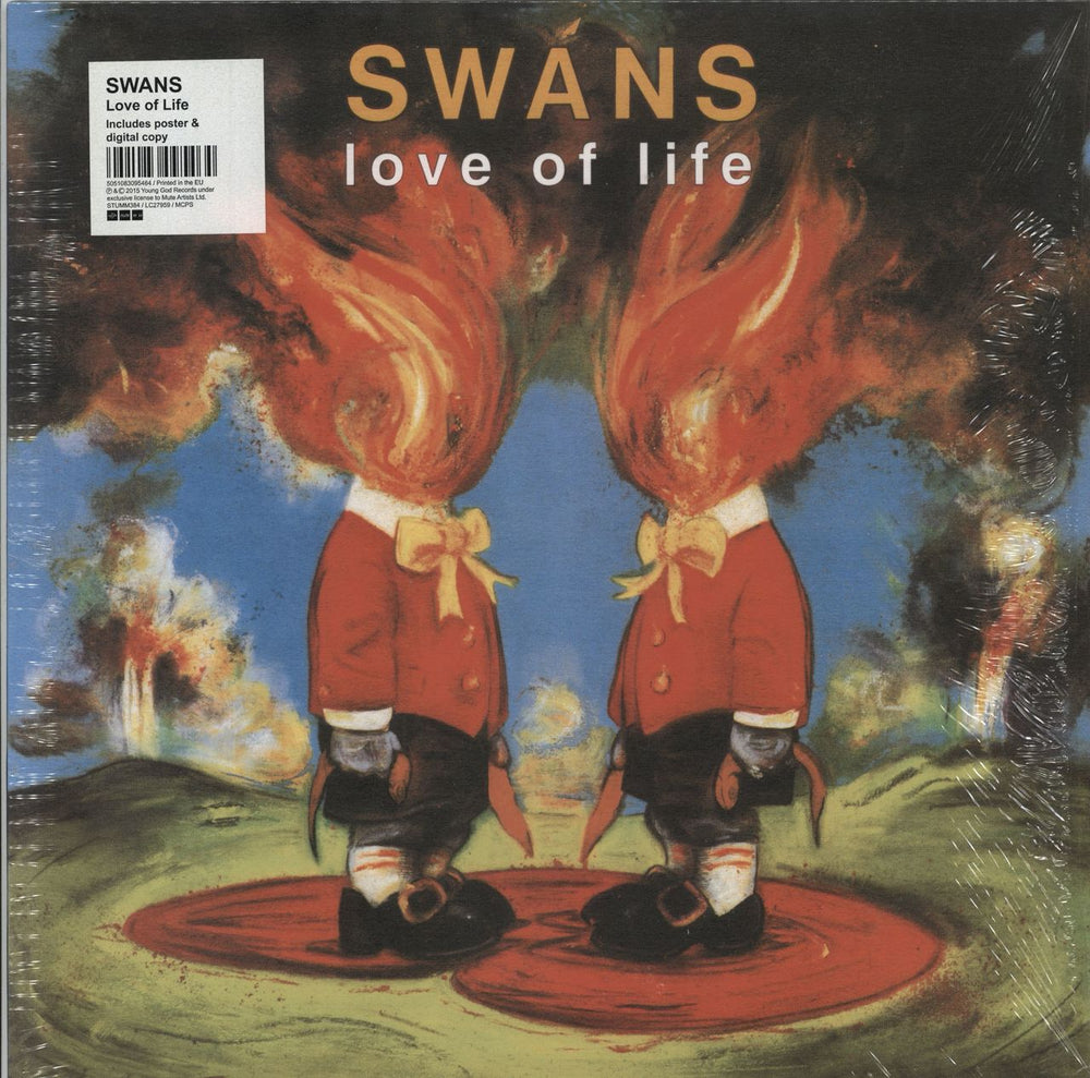 Swans Love Of Life + Shrink UK vinyl LP album (LP record) STUMM384