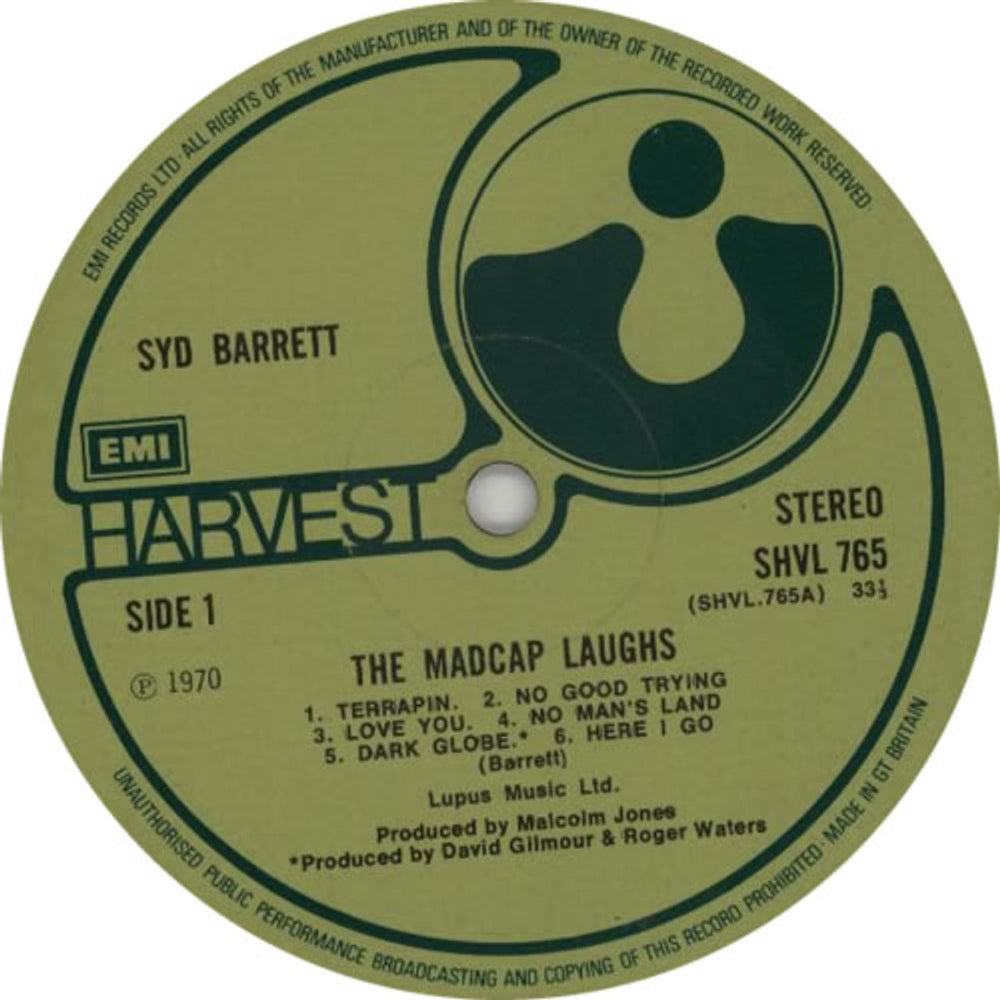 Syd Barrett The Madcap Laughs - 3rd UK vinyl LP album (LP record) SYDLPTH579243