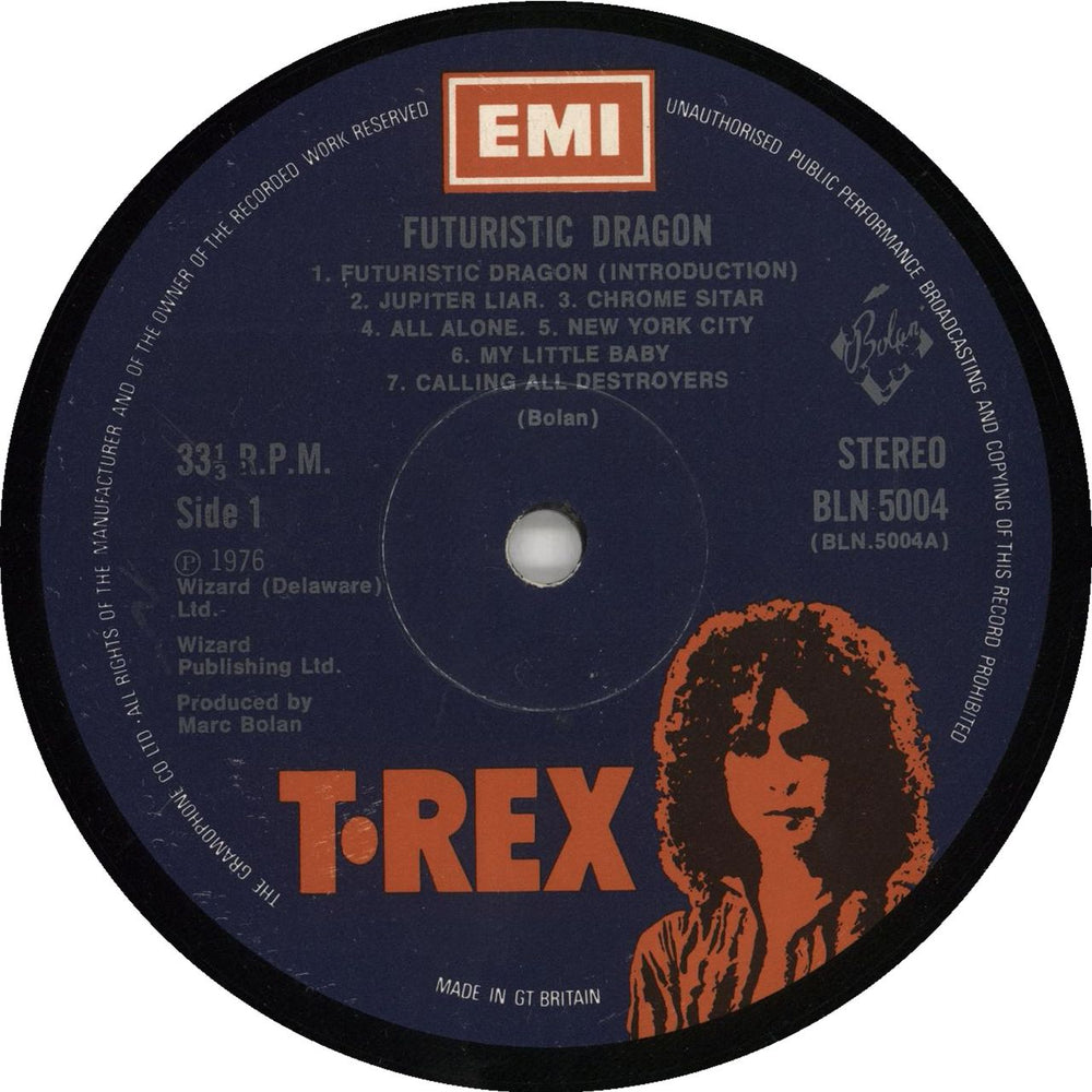 T-Rex / Tyrannosaurus Rex Futuristic Dragon - VG UK vinyl LP album (LP record)