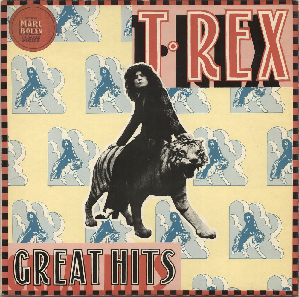 T-Rex / Tyrannosaurus Rex Great Hits + Poster - VG UK vinyl LP album (LP record) BLN5003