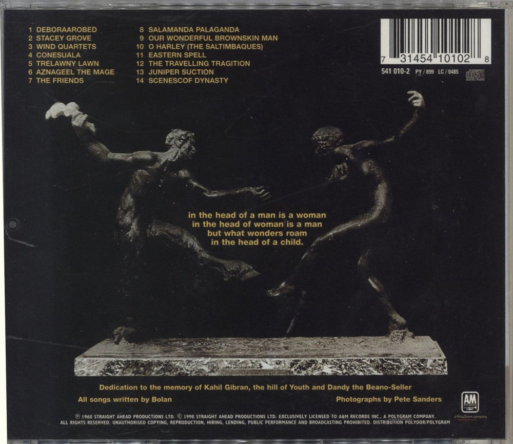 T-Rex / Tyrannosaurus Rex Prophets, Seers & Sages The Angels Of The Ages UK CD album (CDLP) 8711539570217