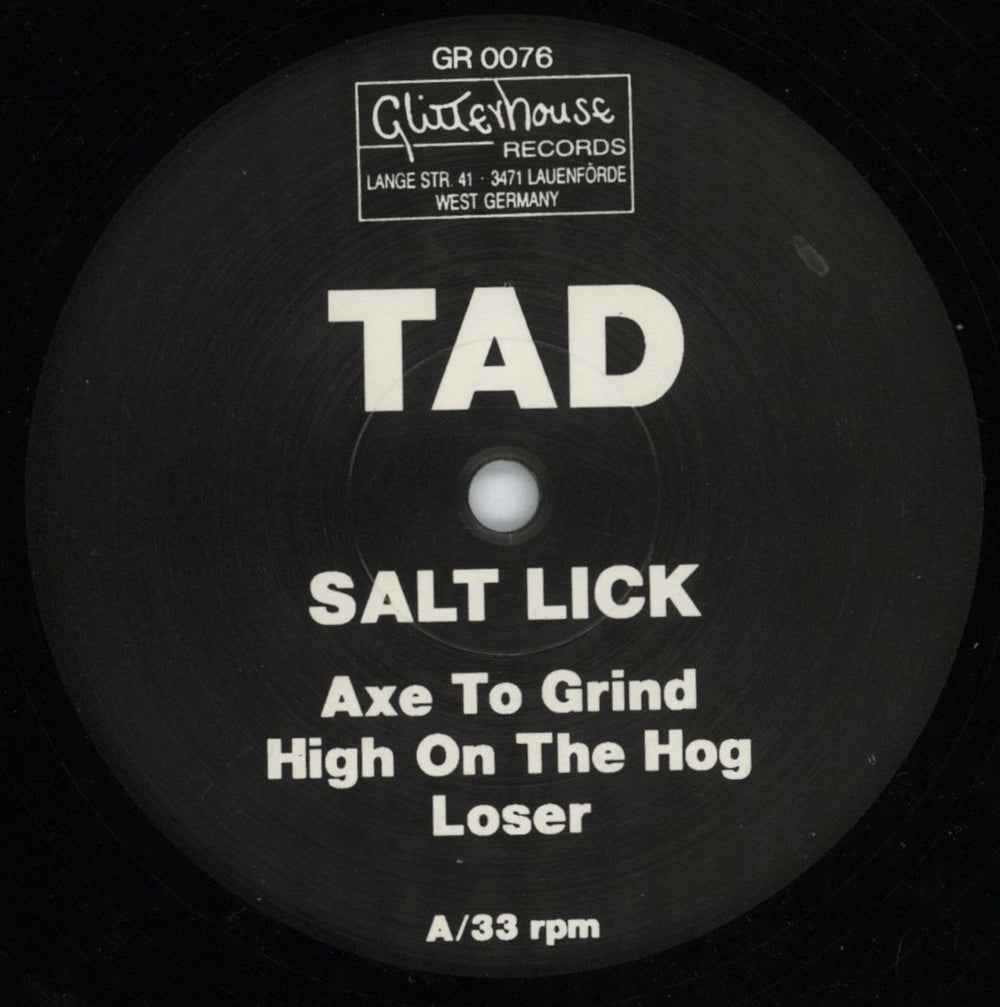 Tad Salt Lick German 12" vinyl single (12 inch record / Maxi-single) TAD12SA433271