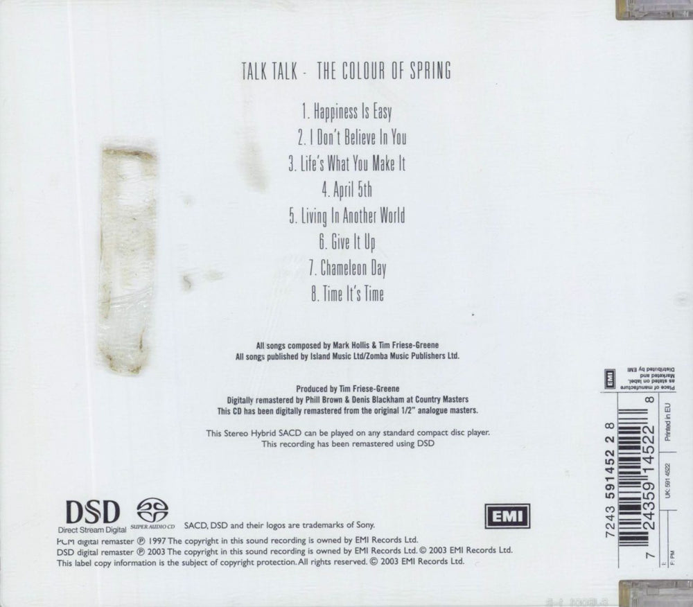 Talk Talk The Colour Of Spring UK super audio CD SACD 724359145228