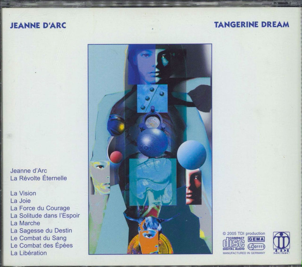 Tangerine Dream Jeanne D'arc UK CD album (CDLP) 663474646022