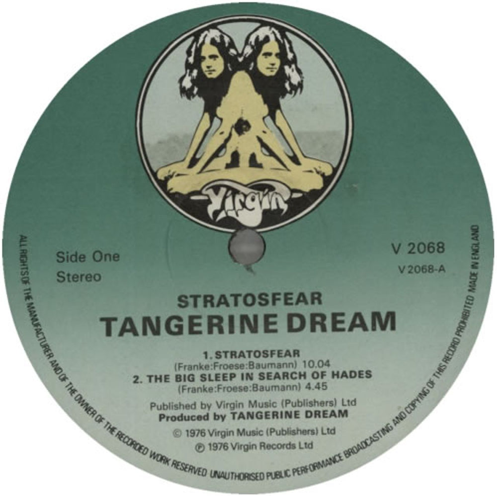 Tangerine Dream Stratosfear - 1st - EX UK vinyl LP album (LP record) TANLPST171366