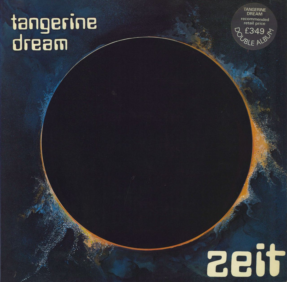 Tangerine Dream Zeit - Stickered Sleeve UK Promo 2-LP vinyl record set (Double LP Album) VD2503