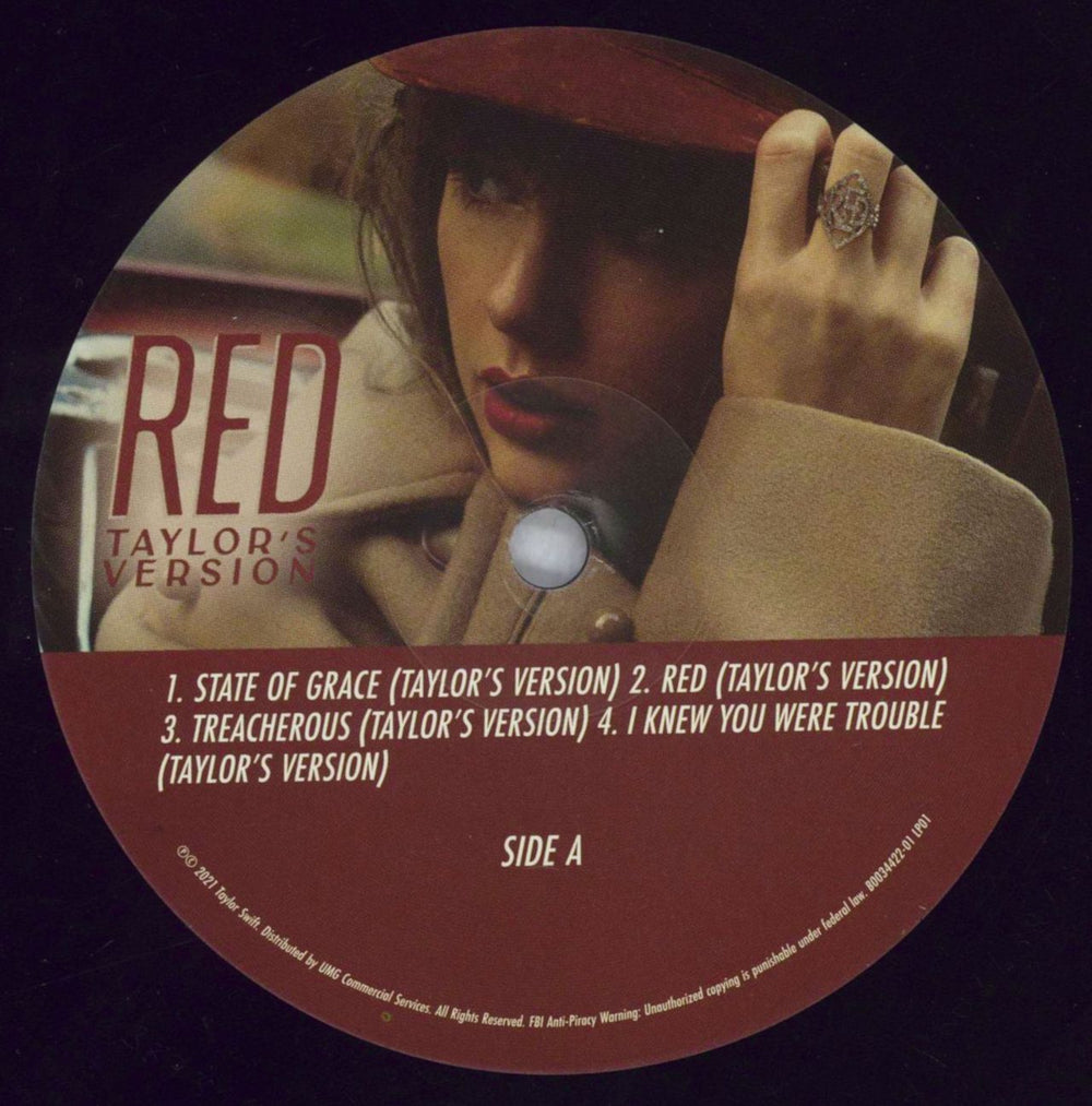 Taylor Swift Red: Taylor's Version - EX US 4-LP vinyl album record set T504LRE827915