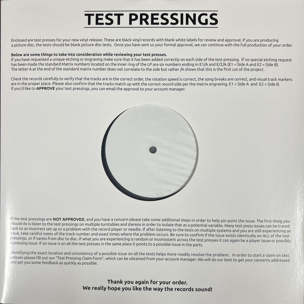 Tears For Fears The Tipping Point - Test Pressing - Autographed by Curt and Roland UK vinyl LP album (LP record) TFFLPTH823187