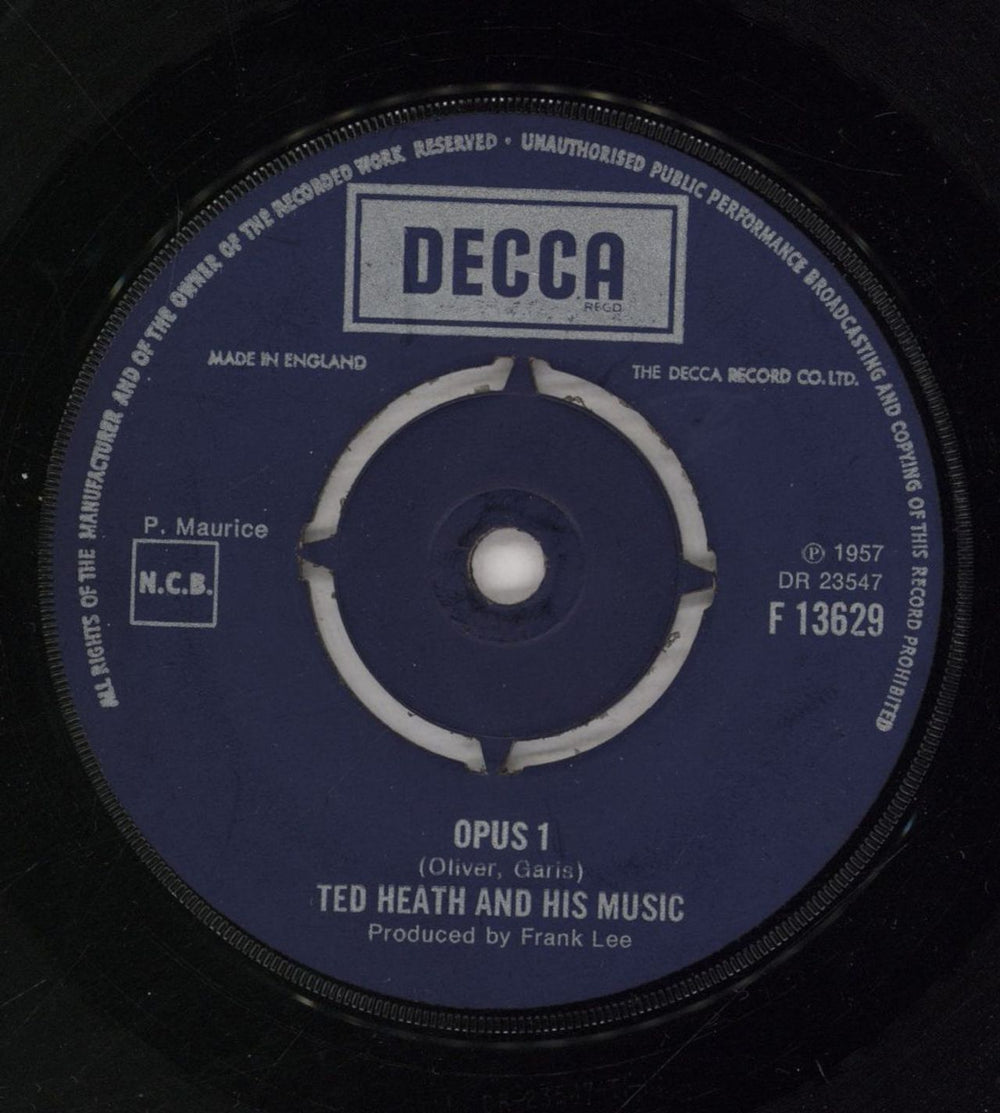 Ted Heath Opus 1 UK 7" vinyl single (7 inch record / 45) F13629