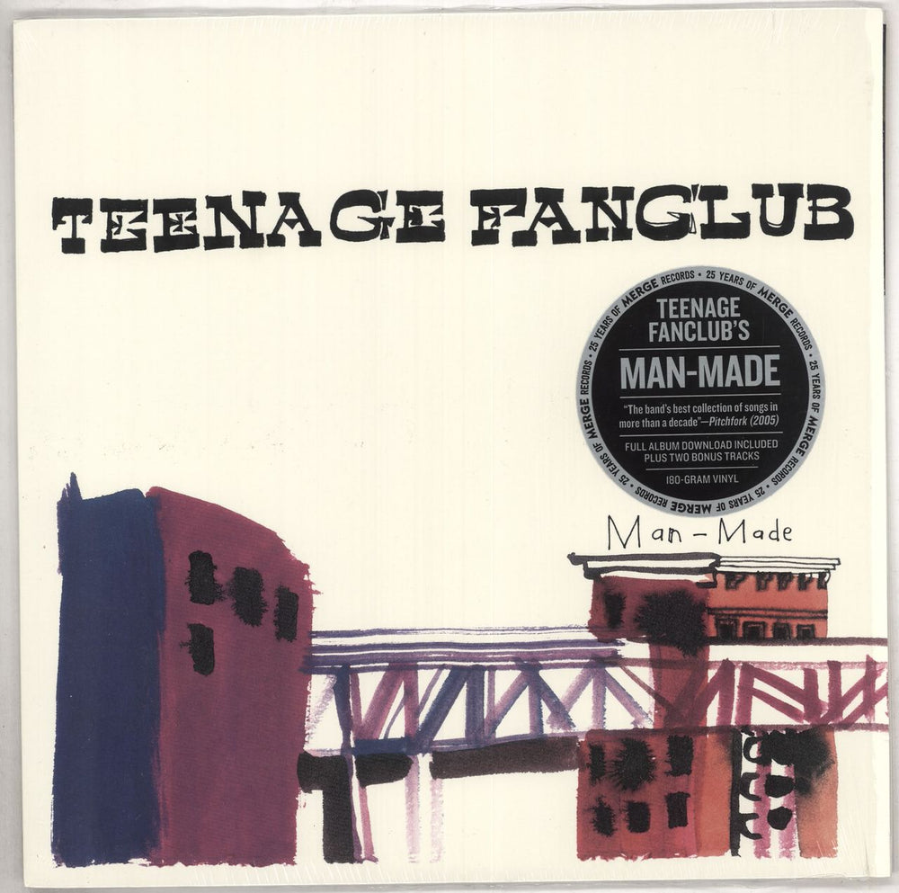 Teenage Fanclub Man-Made - 180gm Vinyl + Shrink US vinyl LP album (LP record) MRG262