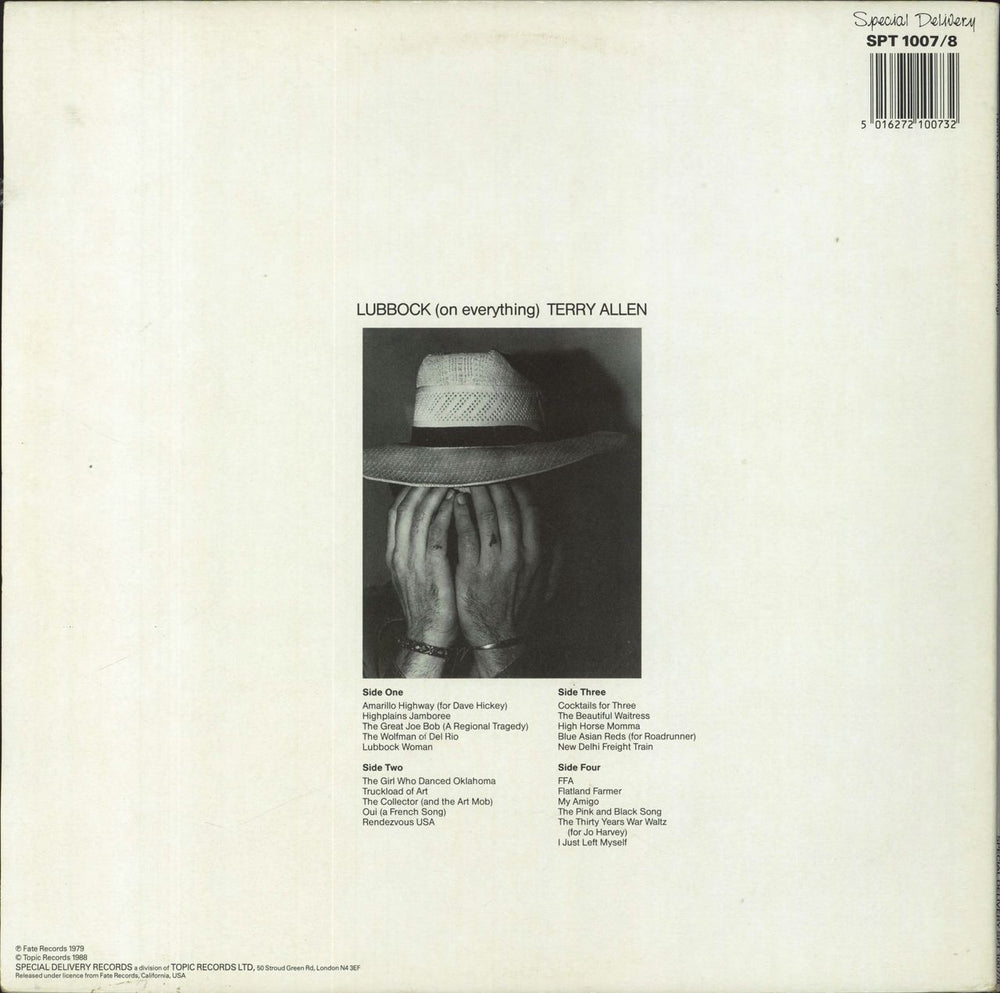 Terry Allen & The Panhandle Mystery Band Lubbock (On Everything) UK 2-LP vinyl record set (Double LP Album) 5016272100732