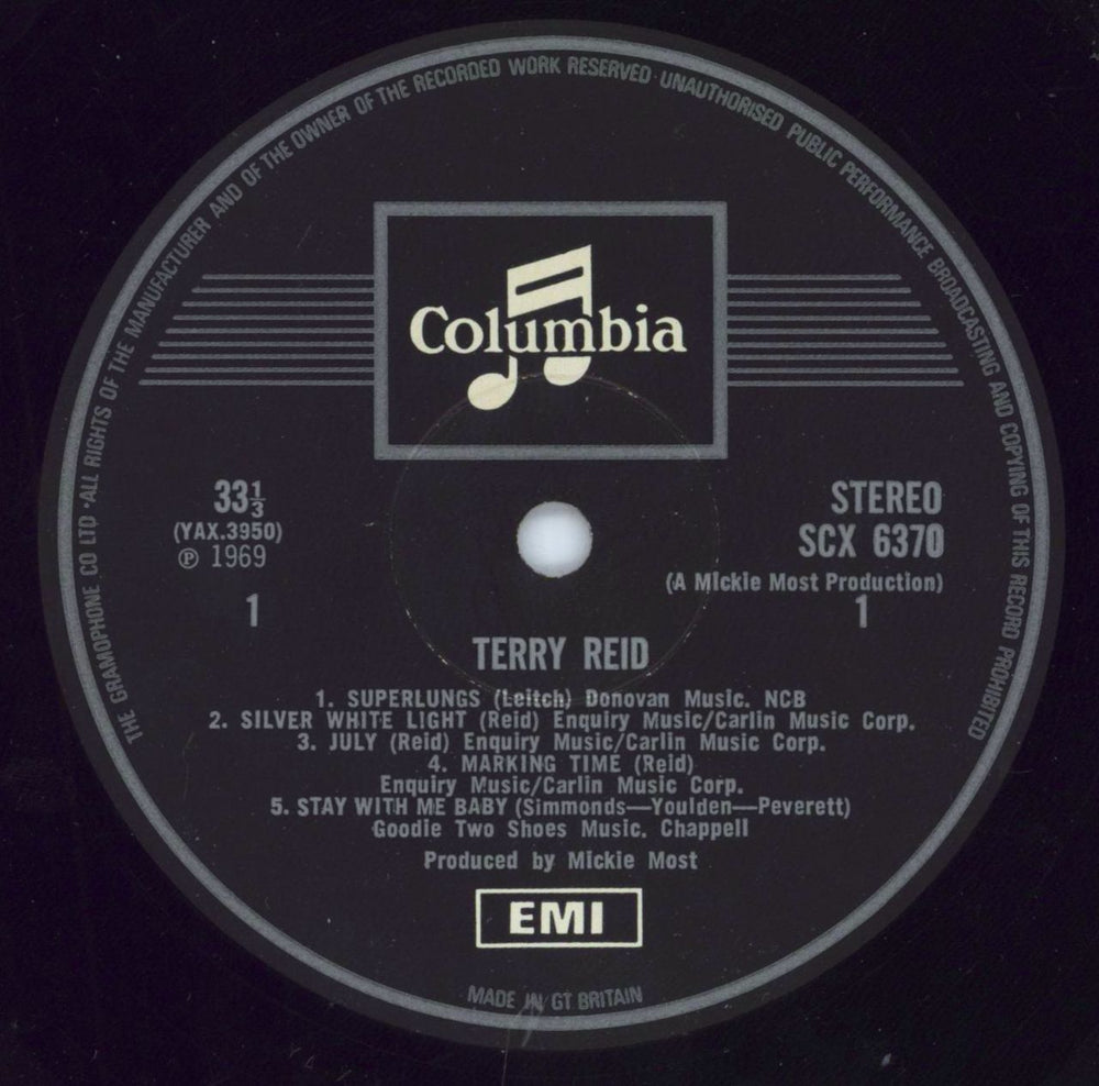 Terry Reid Terry Reid - 1st - EX UK vinyl LP album (LP record) YEILPTE797726