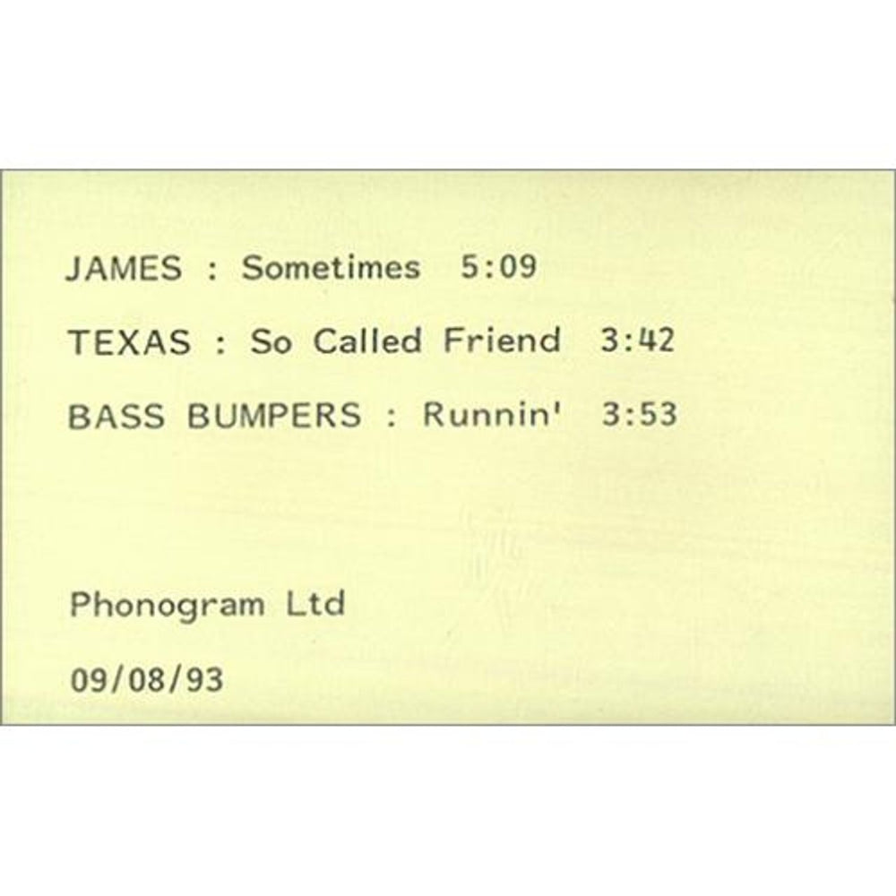 Texas Various UK Promo cassette single PROMO CASSETTE