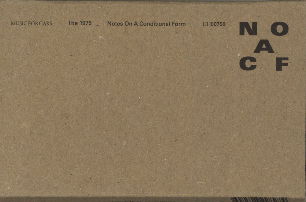 The 1975 Notes On A Conditional Form - Black Cassette UK cassette album DH00758