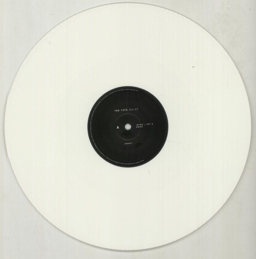 The 1975 Sex - White Vinyl UK 12" vinyl single (12 inch record / Maxi-single) W7H12SE675585