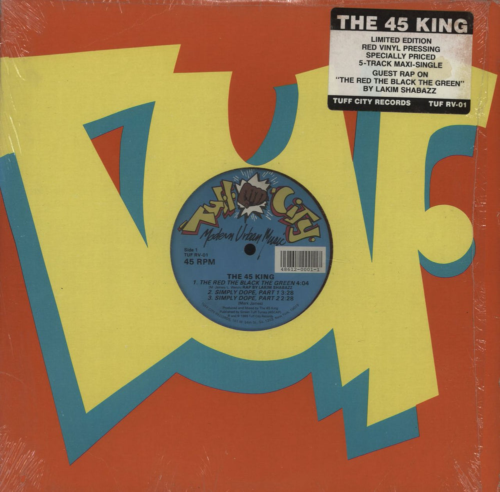 The 45 King The Red The Black The Green - Red Vinyl US 12" vinyl single (12 inch record / Maxi-single) TUFRV-01