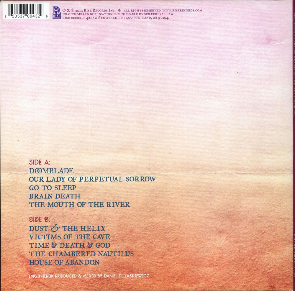 The Acacia Strain Death Is The Only Mortal - Neon Orange Vinyl US vinyl LP album (LP record)