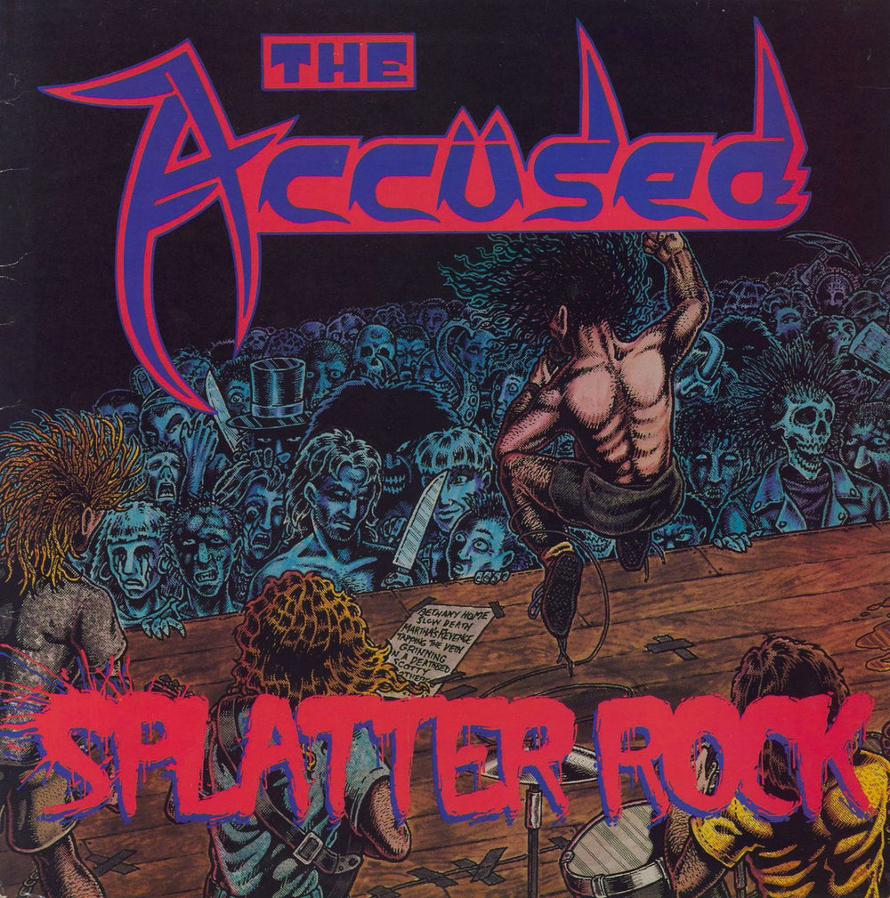 The Accused Splatter Rock - EX US vinyl LP album (LP record) NMR7103-LP