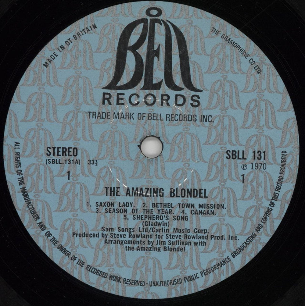 The Amazing Blondel The Amazing Blondel & A Few Faces - 1st UK vinyl LP album (LP record) AMZLPTH89929