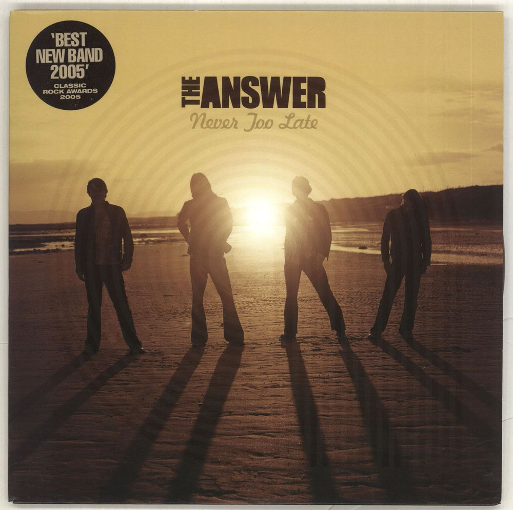 The Answer Never Too Late UK 7" vinyl single (7 inch record / 45) JASUK017