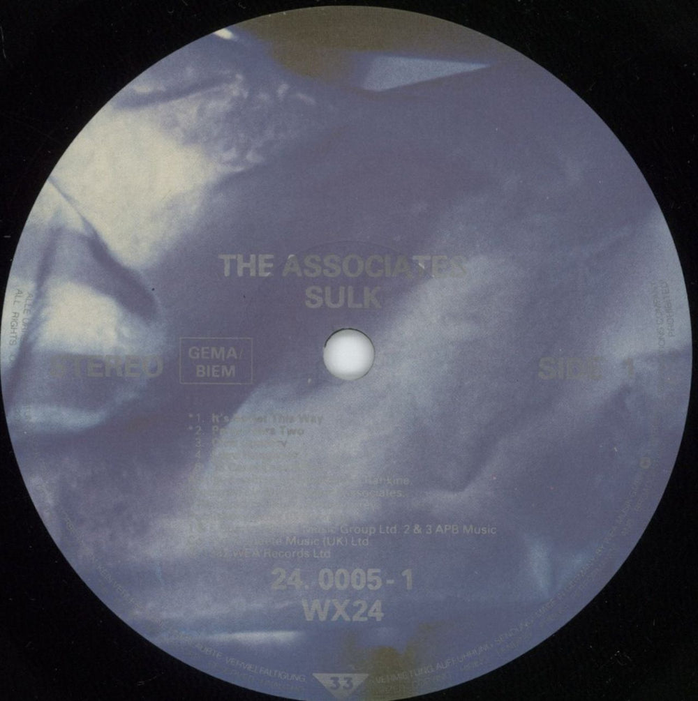 The Associates Sulk UK vinyl LP album (LP record) ATSLPSU763133