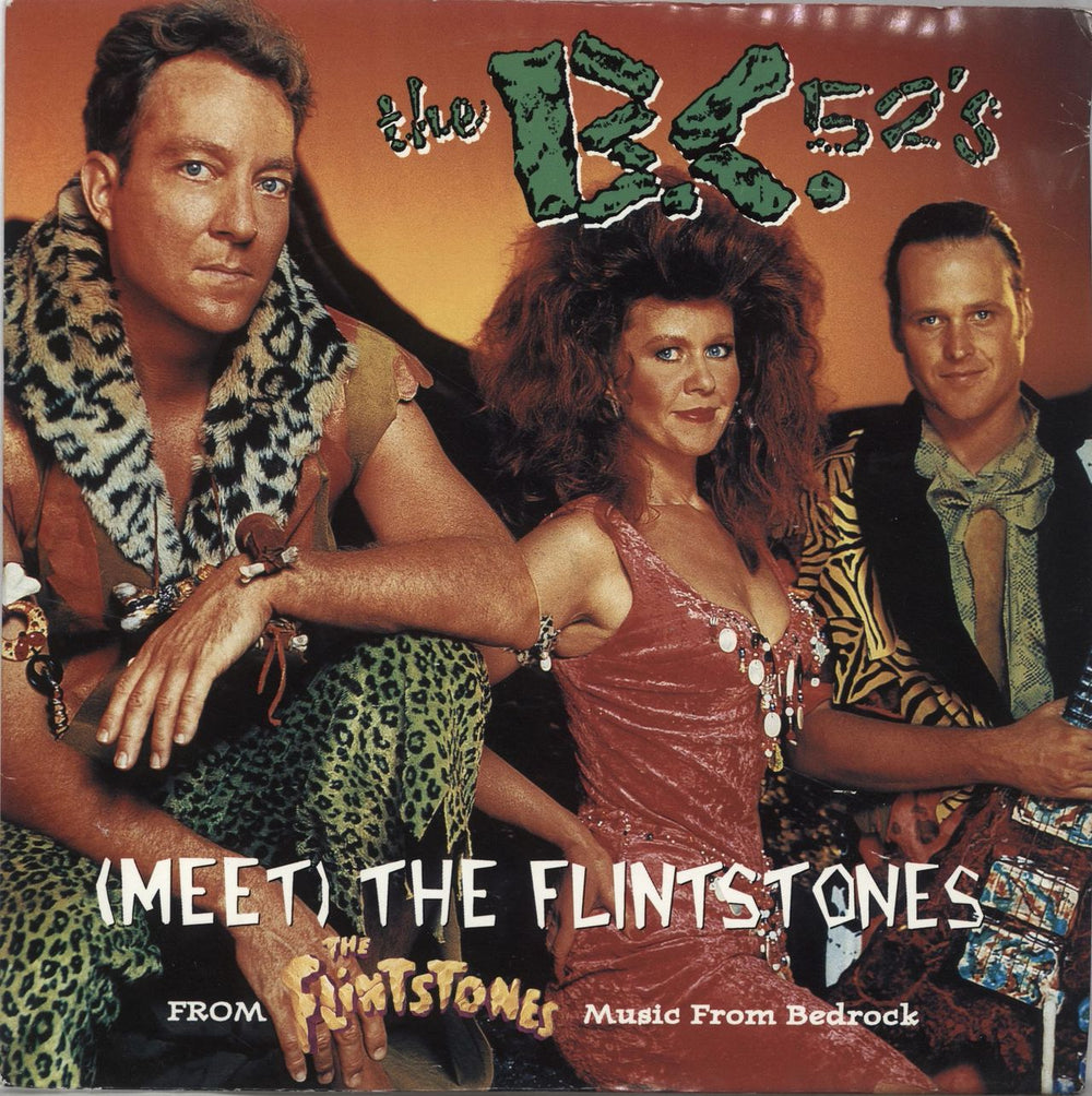 The B-52's Meet The Flintstones UK 7" vinyl single (7 inch record / 45) MCS1986