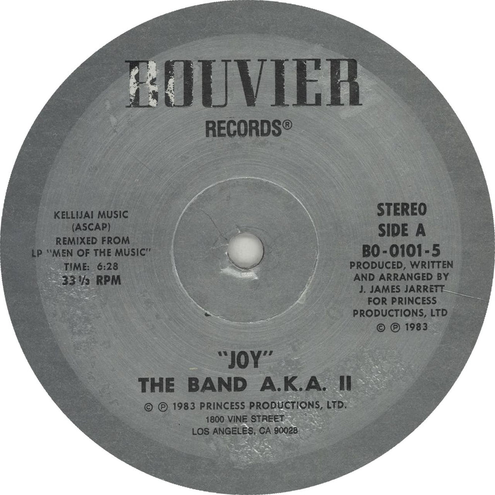 The Band A.K.A. Joy US 12" vinyl single (12 inch record / Maxi-single) B0-0101-5