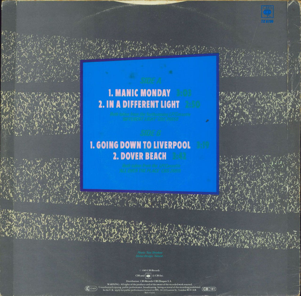 The Bangles Manic Monday UK 12" vinyl single (12 inch record / Maxi-single)