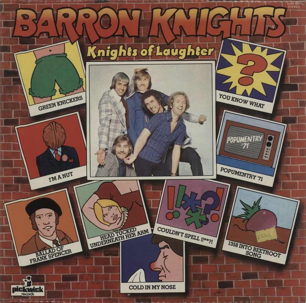 The Barron Knights Knights Of Laughter UK vinyl LP album (LP record) SHM981