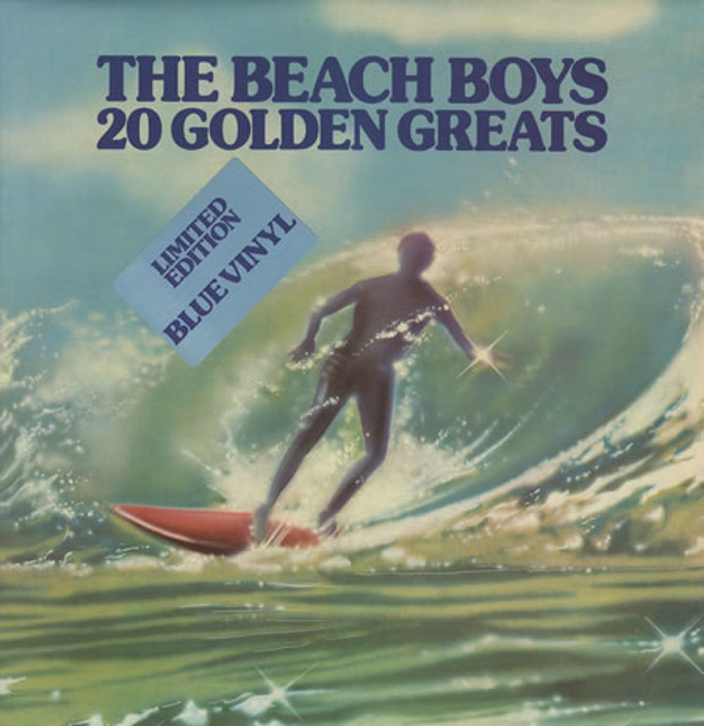 The Beach Boys 20 Golden Greats - Blue Vinyl UK vinyl LP album (LP record) EMTV1