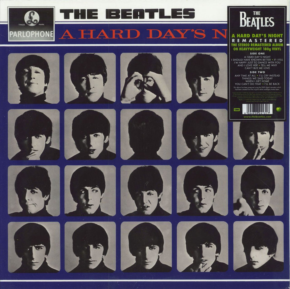 The Beatles A Hard Day's Night - Remastered 180 Gram - Sealed UK vinyl LP album (LP record) 094638241317