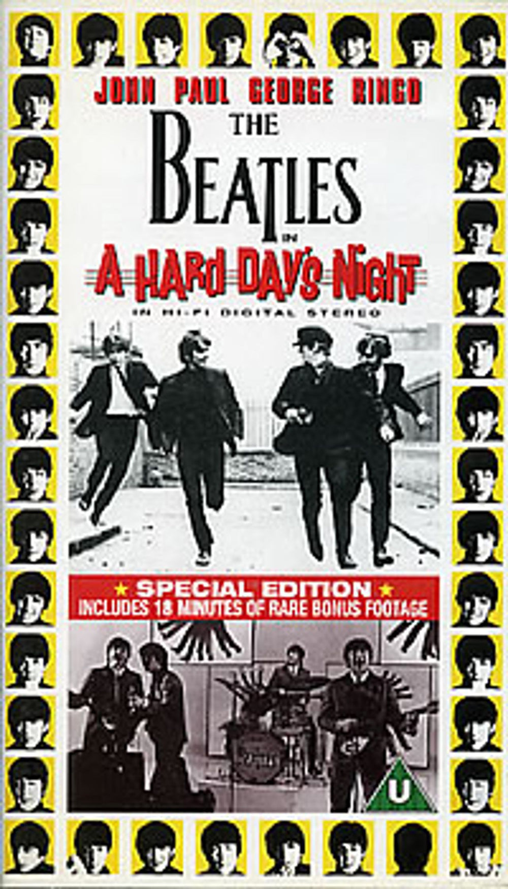 The Beatles A Hard Days Night Special Edition UK video (VHS or PAL or NTSC) VC6509