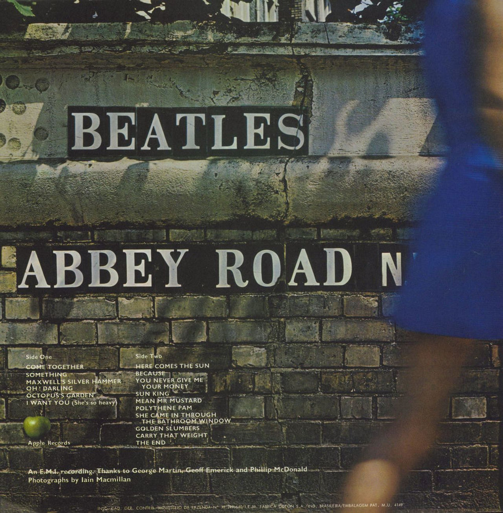 The Beatles Abbey Road - MONO Brazilian vinyl LP album (LP record)