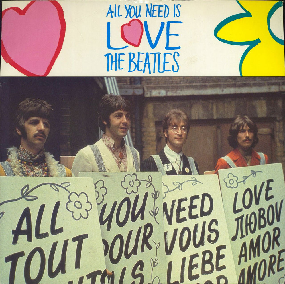 The Beatles All You Need Is Love - EX UK 12" vinyl single (12 inch record / Maxi-single) 12R5620