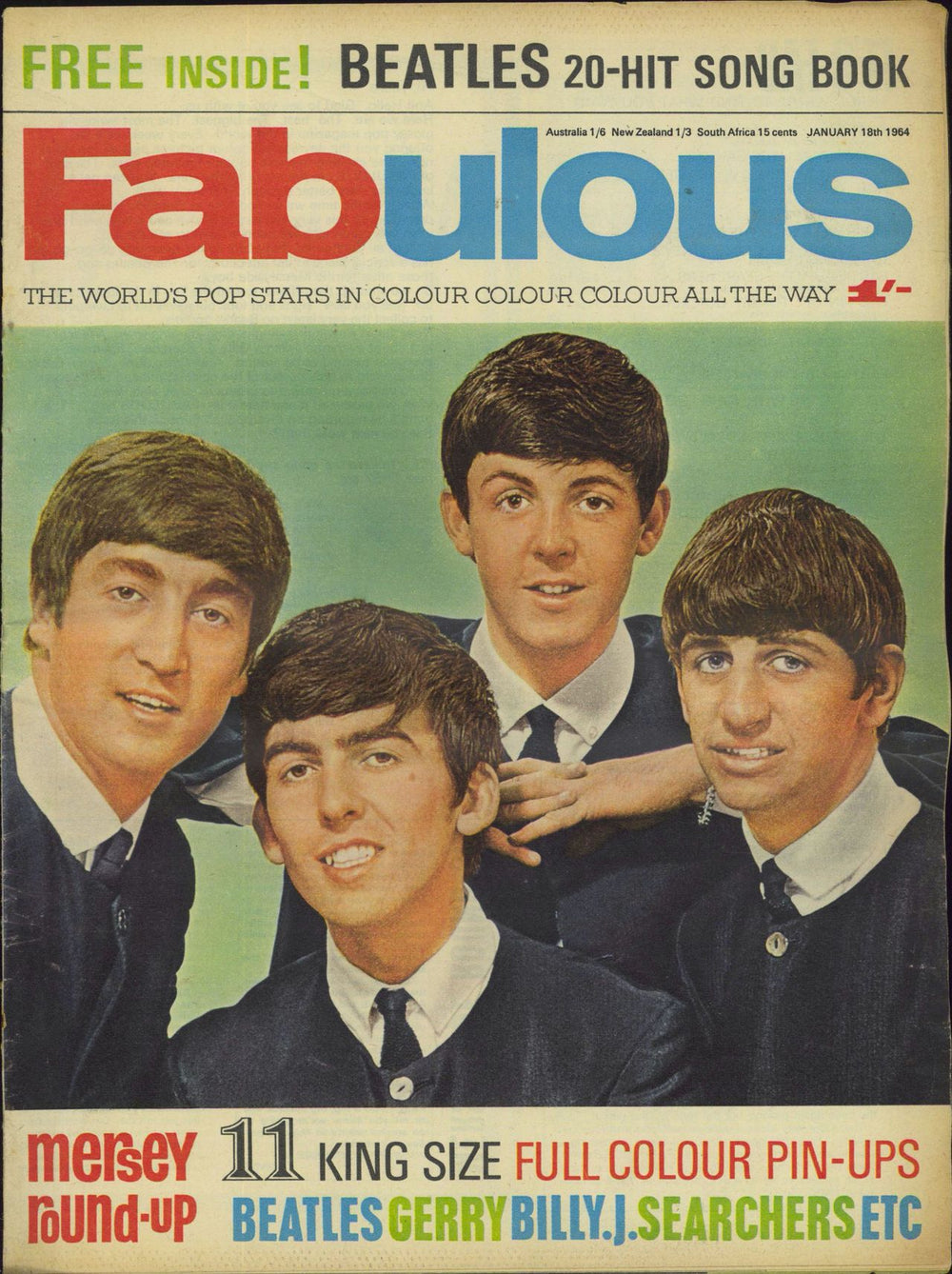 The Beatles Fabulous - January 18th 1964 UK magazine JANUARY 18TH