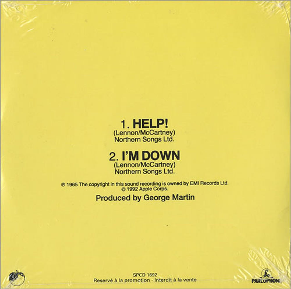 The Beatles Help! French Promo CD single (CD5 / 5") BTLC5HE25921