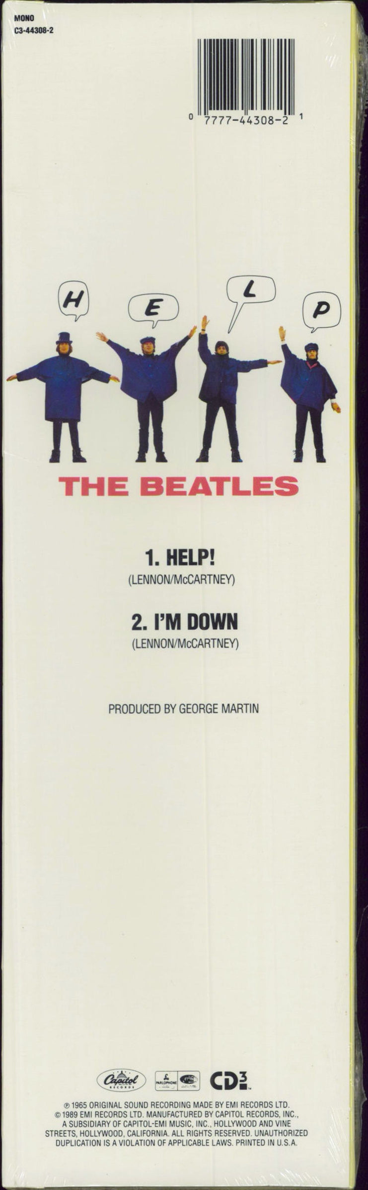 The Beatles Help! - Sealed US 3" CD single (CD3) BTLC3HE88722