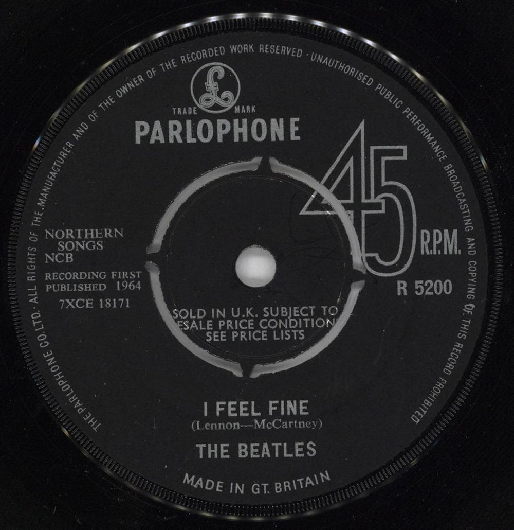 The Beatles I Feel Fine - 1st - VG UK 7" vinyl single (7 inch record / 45) BTL07IF64160