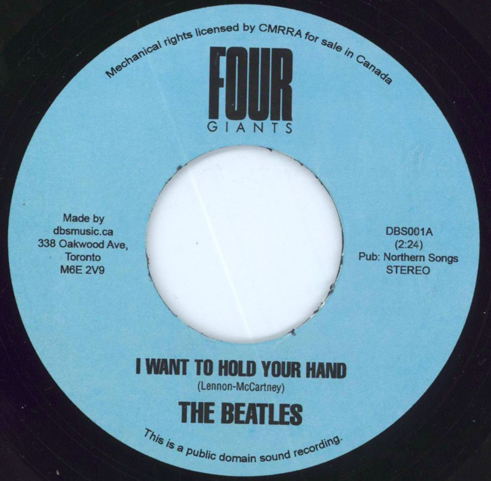 The Beatles I Want To Hold Your Hand Canadian 7" vinyl single (7 inch record / 45) BTL07IW802700