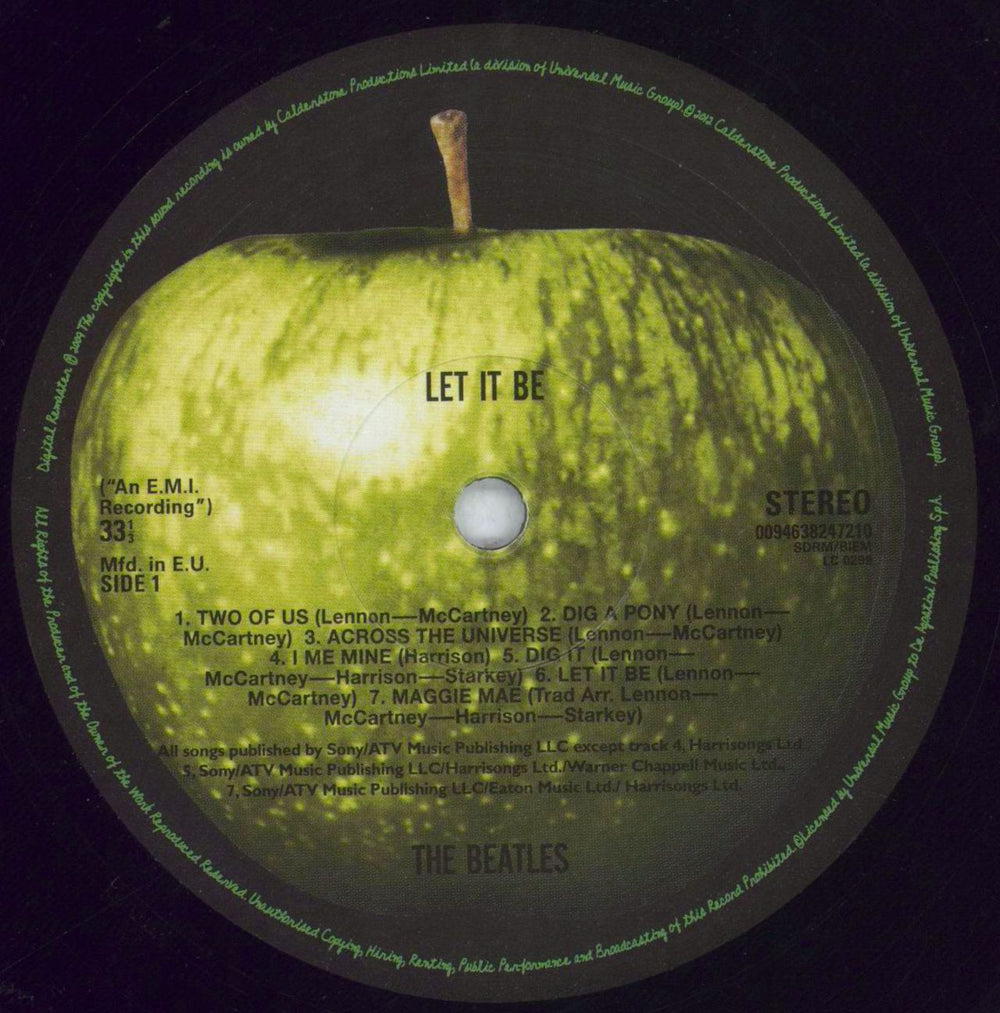 The Beatles Let It Be - 180gm - DeAgostini UK vinyl LP album (LP record) BTLLPLE821883