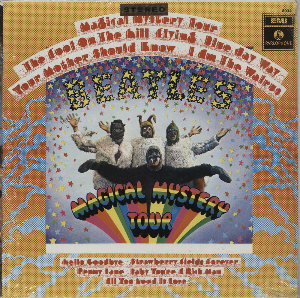 The Beatles Magical Mystery Tour - Sealed Venezuelan vinyl LP album (LP record) LMTP8034