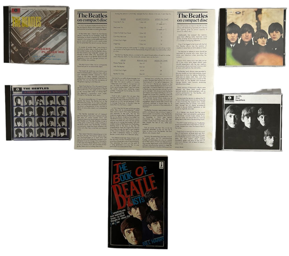 The Beatles Please Please Me / With The / A Hard Days Night / For Sale - EX UK CD Album Box Set