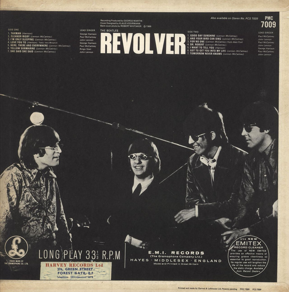 The Beatles Revolver - 3rd - DR/DR - G/VG- UK vinyl LP album (LP record)