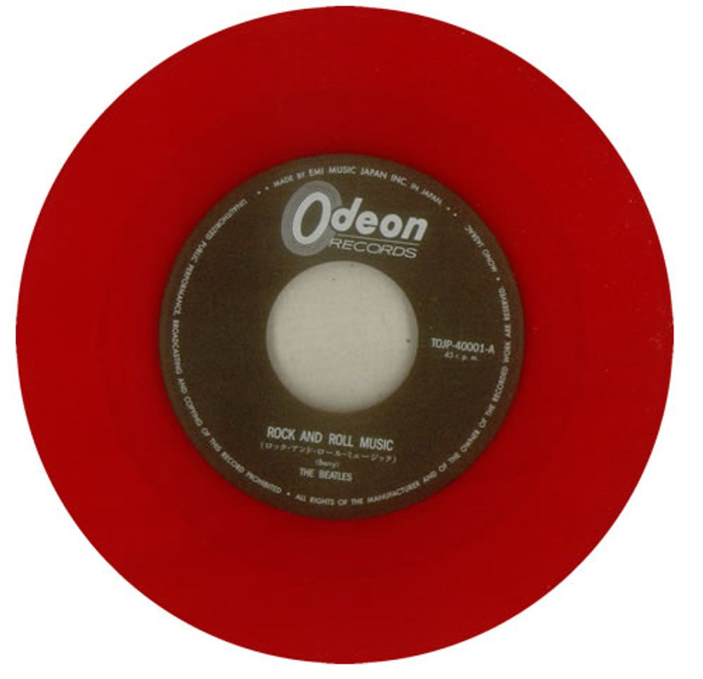 The Beatles Rock And Roll Music - Red Vinyl Japanese 7" vinyl single (7 inch record / 45) BTL07RO539870